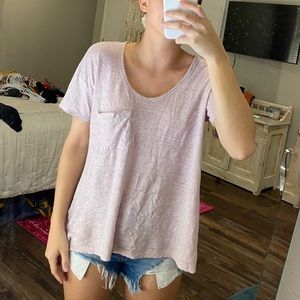 Anthropologie Lightweight Purple Frocket Top